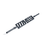 XM FITNESS Black Steel Swiss Bar Angled