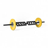 XM FITNESS Black Steel Swiss Bar Angled