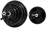 Element Fitness 300lbs Virgin Rubber Grip Olympic weight set