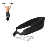 Grizzly Fitness Woven Nylon Pro Dip and Pull Up Belt with 36" Chain