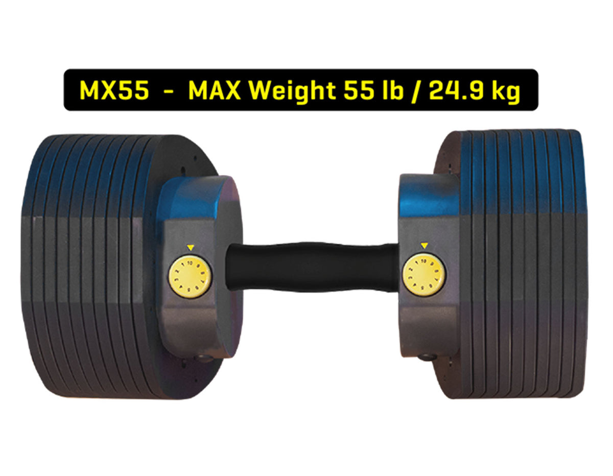 MX55 Adjustable Dumbbells Stand Included