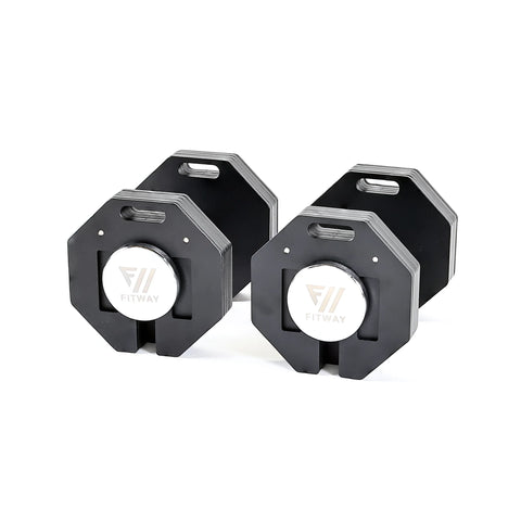 FITWAY 50lb Adjustable Dumbbell Pair