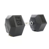 Mega Fitness - Rubber Hex Dumbbells