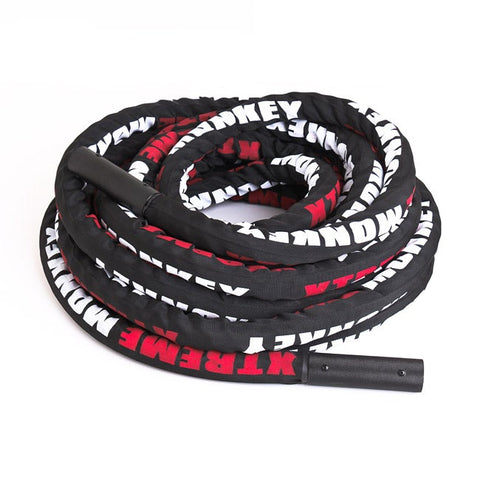 50’ Premium Battle Rope w/Sleeve - 1.5” thick Gym Rope
