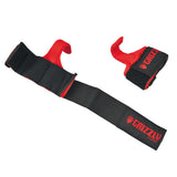 Grizzly Fitness Premium Weight Lifting Hooks with Neoprene Wrist Wraps