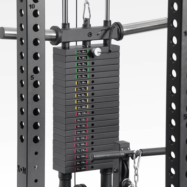 XM Fitness Infinity Rack Lat Pull Down and Weight Stack – HomeFit ...