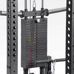 XM Fitness Infinity Rack Lat Pull Down and Weight Stack