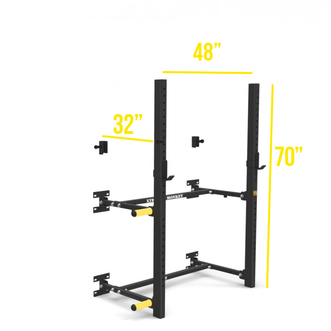 XM Fitness Wall Mounted Fold Up Rack V2 – HomeFit Exercise Equipment
